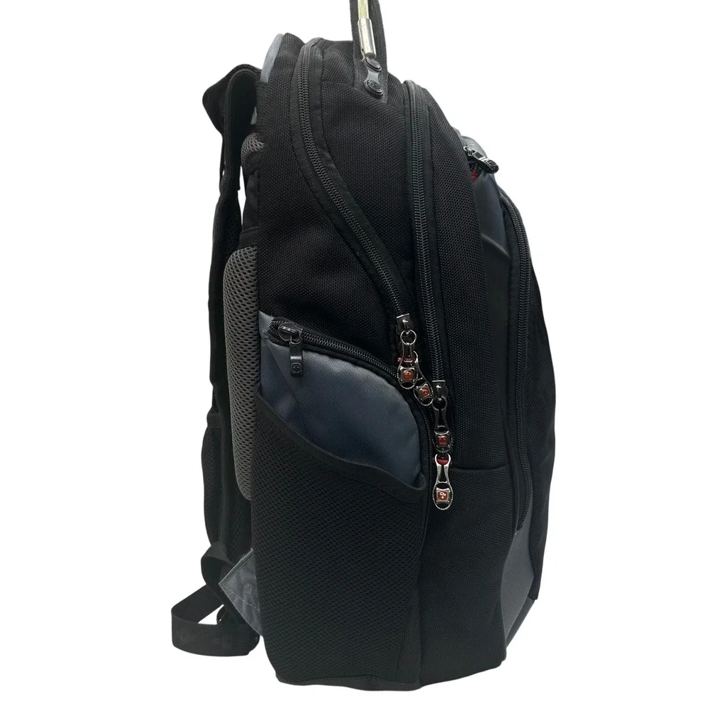 SwissGear Backpack Black Grey Professional Travel Work Bag 17